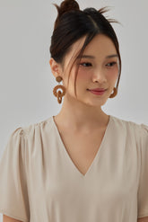 Interlocking Rattan Earring